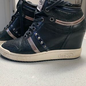 Limited edition leather ASH hidden wedge sneaker